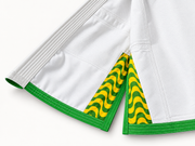 Dark Horse Rio Edition gi green trim and patterned lining detail
